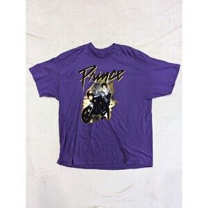 PRINCE Motorcycle T Shirt Purple Official Prince Estate Size XXL RARE
